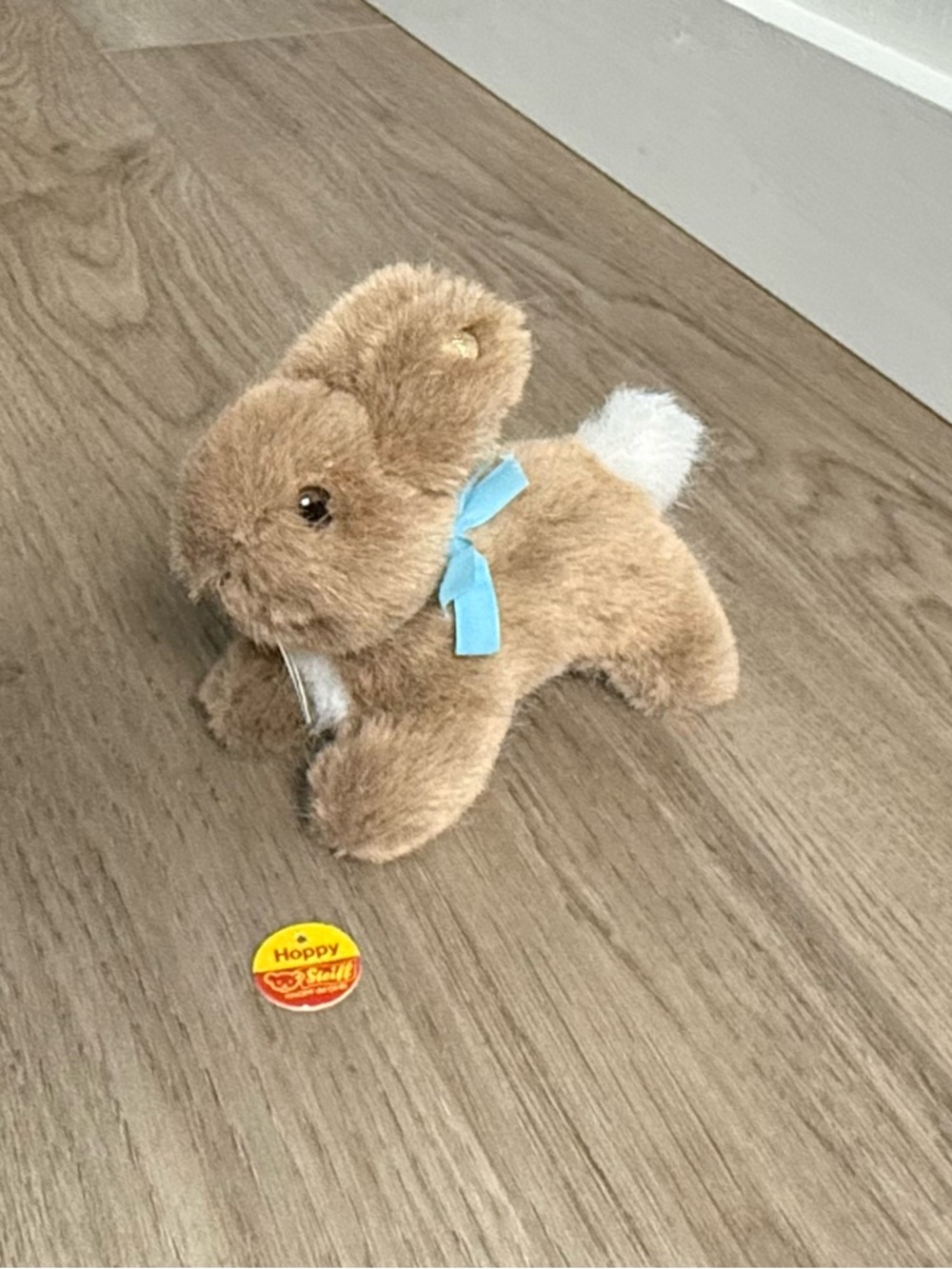 Steiff “Hoppy” Brown Cottontail Bunny Plush Toy